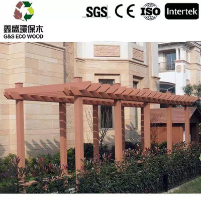 آلاچیق مواد کامپوزیت چوبی مقاوم در برابر قالب Pergola WPC 5.4M 5.9M