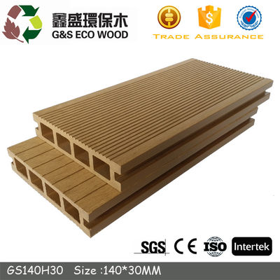 157 X 22mm Park WPC Decking توخالی تخته های HDpe بادوام