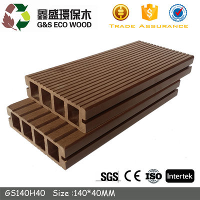 پانل دیواری تزئینی ضد حریق مقاوم در برابر اشعه ماوراء بنفش تخته های دکینگ توخالی اکو چوب HDPE