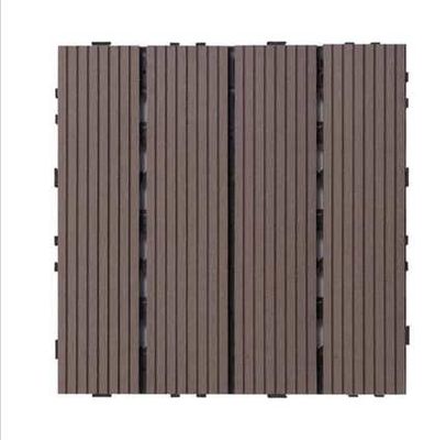 120 × 120 میلی متر تراس ضد Uv WPC DIY عرشه موکا Wpc چوب پلاستیک کامپوزیت