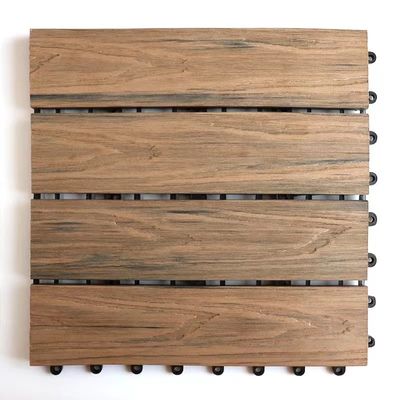 سفید قابل حمل DIY Wpc Easy Deck Terrace Indoor Wpc Wall Panel 310 X22 mm