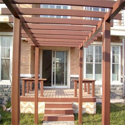 آلاچیق 2M 2.2M Wood Plastic WPC Pergola HDPE Composite Material Pergola