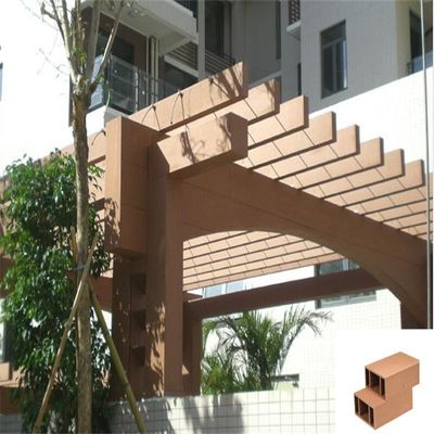 آلاچیق 2.9M OakAnti Corrosion WPC Wooden Patio Pergola Material Composite For Pergola