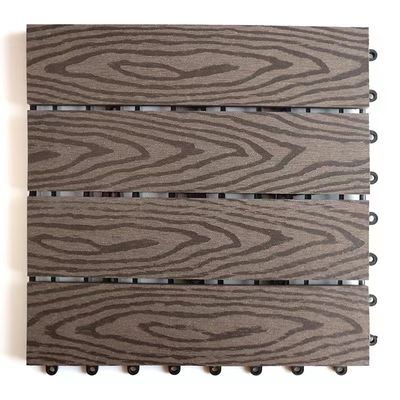 ضد آفات WPC DIY Decking 140 X 40mm Hollow Diy Decking Tiles