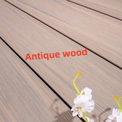 Decking Extrusion Rich Color Co اکستروژن سوراخ گرد 2.2 متری 3 بعدی کامپوزیت